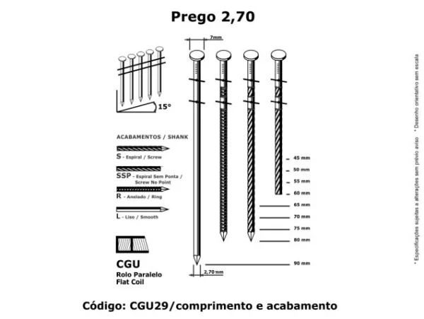 Prego Eletrosoldado 2,70 em Rolo